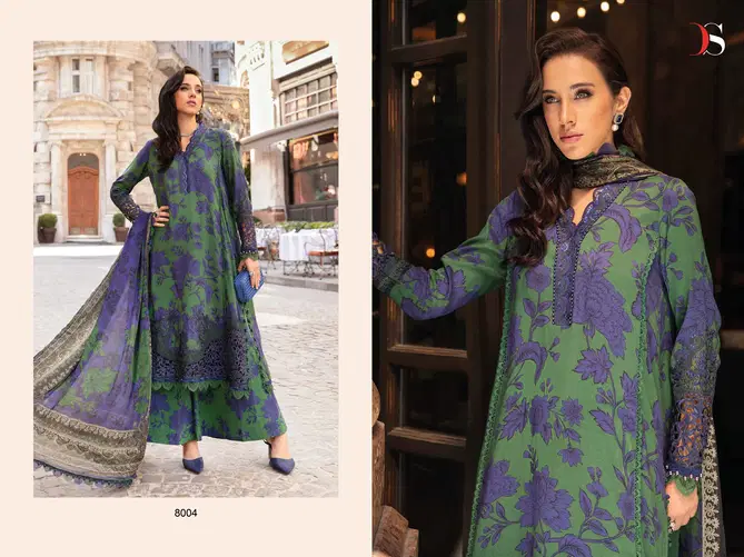 Maria B MPrint 24 Vol 4 By Deepsy Cotton Embroidery Patch Pakistani Suits Wholesale Online
